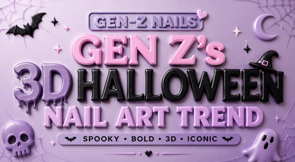Just Nail It! Cosmic Lashes and Nails Featured in The Indian Express for Gen Z’s 3D Halloween Nail Art Trend